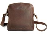 Harold's Pelle Borsa A Tracolla Caugio Crossbag Brown Marrone Scuro