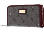 U.S. Polo Assn. Portafoglio Hampton Zip Wallet Brown / Wine Verde Multicolore