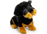 Bassotto, Rauhaardackel Seduto Nero Ca. 30 Cm Di Carl Dick 3443 Peluche, Peluche, Peluche