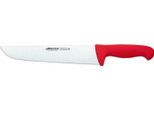 Coltello Da Macellaio Arcos Colore - Prof 291822 Acciaio Inox Nitrum E Mango Lama Ergonomica In Polipropilene Rosso E Lama Da 25 Cm, Vetrina