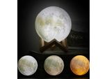 Lampada Led Luna 3D Lampada Da Terra Luce Notturna Lampada Da Comodino Lampada Touch Per Il Soggiorno