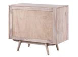 MASSIVMOEBEL24 | Mosayk #207 Comò In Legno Di Acacia - Laccato / Bianco 88X42X75