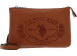 U.S. Polo Assn. Borsa A Tracolla Hailey Flat Crossbody Bag Tan Marrone