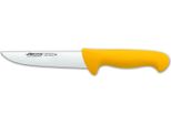 Coltello Da Macellaio Arcos Colore - Prof 291500 Acciaio Inox Nitrum E Mango Lama Ergonomica Gialla In Polipropilene E Lama Da 16 Cm, Vetrinetta