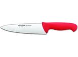 Coltello Da Cuoco Arcos Colore - Prof 292122 Acciaio Inox Nitrum E Mango Lama Ergonomica In Polipropilene Rosso E Lama Da 20 Cm, Vetrina