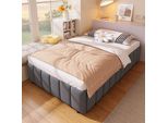 Letto Imbottito Idraulico Flieks 90X200Cm Senza Testiera, Letto Contenitore Letto In Legno Con Rete A Doghe, Letto Per Ragazzi Letto Classico Letto A Molle, Biancheria