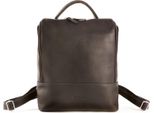 Harold's Pelle Zaino Per Il Tempo Libero Zaino Con Scomparto Per Laptop Campo U-City-Backpack Brown Marrone Scuro