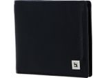 H.I.S Pelle Portafoglio Wallet Black Nero