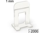 Sistema Di Livellamento Delle Piastrelle Aiuto Alla Posa Sistema Di Piani Per Piastrelle, 2000 Clip, 1 Mm