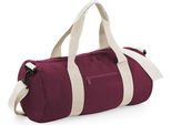 Bagbase BG140 | Borsa A Botte Originale / Borsa Da Viaggio | 50 X 25 X 25 Cm - Colore: Borgogna/Bianco Sporco - Dimensioni: 50 X 25 X 25 Cm