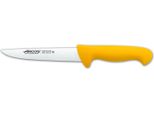Coltello Da Macellaio Arcos Colore - Prof 294600 Acciaio Inox Nitrum E Mango Lama Ergonomica In Polipropilene Giallo E Lama Da 16 Cm, Vetrina