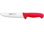 Coltello Da Macellaio Arcos Colore - Prof 291622 Acciaio Inox Nitrum E Mango Polipropilene Ergonomico Rosso E Lama Da 18 Cm, Vetrinetta