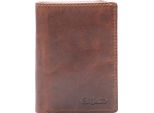 Esquire Pelle Portafoglio Oslo Dallas Wallet Brown Marrone
