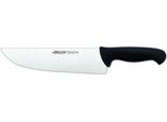 Coltello Da Macellaio Arcos Colore - Prof 296025 In Acciaio Inox Nitrum E Mango Polipropilene Nero Ergonomico Con Lama Da 25 Cm, Vetrina