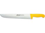 Coltello Da Macellaio Arcos Color - Prof 292400 In Acciaio Inox Nitrum E Polipropilene Giallo Mango Ergonomico E Lama Da 35 Cm, Vetrinetta