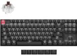 Keychron K8 Qmk Versione 2 Tastiera Meccanica Senza Fili Bluetooth, Layout Qwerty Usa, Led Bianco, Keychron Super Switch Marrone K8X-A3