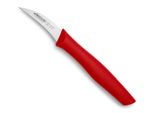 Coltello Mondador Arcos Nova 188322 In Acciaio Inox Nitrum E Mango In Polipropilene, Colore Rosso, Lama Da 6 Cm Con Coprilama E Scatola Da Esposizione