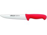 Coltello Da Macellaio Arcos Colore - Prof 294822 Acciaio Inox Nitrum E Mango Lama Ergonomica In Polipropilene Rosso E Lama Da 20 Cm, Vetrina