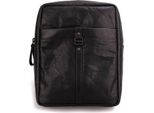 Spikes & Sparrow Pelle Zaino Per Il Tempo Libero Zaino Bronco Backpack Black Nero