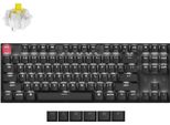 Keychron K8 Qmk Versione 2 Tastiera Meccanica Senza Fili Bluetooth, Layout Qwerty Usa, Led Bianco, Keychron Super Switch Banana K8X-A4