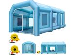 Succebuy Cabina Di Verniciatura Gonfiabile, 8,8 X 6,9 X 4,9 M, Potente Soffiatore Con Sistema Di Filtraggio