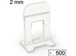 Sistema Di Livellamento Delle Piastrelle Aiuto Alla Posa Sistema Di Piani Per Piastrelle, 500 Clip, 2 Mm