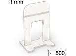 Sistema Di Livellamento Delle Piastrelle Aiuto Alla Posa Sistema Di Piani Per Piastrelle, 500 Clip, 1 Mm