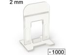 Sistema Di Livellamento Delle Piastrelle Aiuto Alla Posa Sistema Di Piani Per Piastrelle, 1000 Clip, 2 Mm