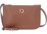 Decadent Pelle Borsa A Tracolla Borsa A Tracolla Marcia Small Double Bag Nappa Cognac Marrone