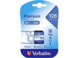 Verbatim Premium - Scheda Di Memoria Flash - 128 Gb - Uhs Classe 1 / Classe 10 - 600X - Sdxc UHS-I