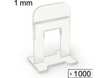Sistema Di Livellamento Delle Piastrelle Aiuto Alla Posa Sistema Di Piani Per Piastrelle, 1000 Clip, 1 Mm