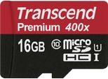 Transcend Premium - Scheda Di Memoria Flash (Adattatore Microsdhc/Sd Incluso) - 16 Gb - UHS-I U1 / Class10 - Microsdhc UHS-I