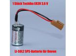 1 Batteria Plc Toshiba ER3V 3,6 V LI-SOL2 1200Mah Con Spina Per Contatori Omron