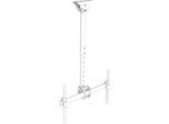 Supporto A Soffitto Bianco Per Monitor Tv 37-70" Orientabile, Inclinabile, Rotante, Regolabile In Altezza, DEHA-946S-W"
