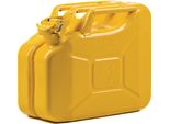 Tanica Di Carburante 10L Giallo Zinco Ral 1018 Lamiera D'acciaio 0,9Mm L345Xl165Xh275Mm Valpro