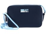 Lacoste Pelle Borsa A Tracolla Chantaco Seasonal Crossover Bag Badge Marine Panorama Blu