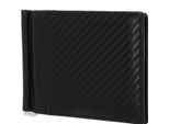 Bugatti Fermasoldi Portacarte Comet Money Clip Wallet 6CC Black Nero