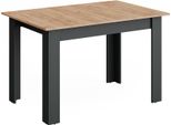 Vicco Tavolo Da Pranzo Allungabile Repose, 160 X 80 Cm Estensibile, Antracite/Quercia Dorata