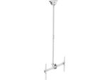 Supporto A Soffitto Bianco Per Monitor Tv 37-70" Orientabile, Inclinabile, Rotante, Regolabile In Altezza, DEHA-946L-W"