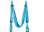 Amache Aeree Da Yoga, Altalena Antigravitazionale Ultra Forte, Kit Per Trapezio Aereo - Esercizi Di Inversione, Miglioramento Della Flessibilità E Della Forza Del Core (Blu)