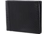 Bugatti Pelle Porta Carte Di Credito Comet Wallet With Flap Black Nero