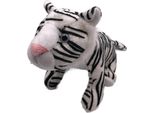 Onwomania Peluche In Tessuto Animale Tigre Bianco Seduto Grande Gatto 23 Cm