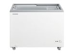 Heinner HSF-M255WHC Congelatore 255L, Coperchio Scorrevole In Vetro, Funzione Congelatore/Frigorifero Convertibile, Bianco