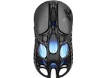 Gravastar Mercury X 49 G Mouse Da Gioco Senza Fili, Sensore Paw 3950 Da 32.000 Dpi, Frequenza Di Polling Di 1000 Hz, Nero
