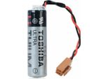Batteria Plc Toshiba ER6V / 3,6V 2400Mah Per Sistema Mitsubishi M64 Con Connettore