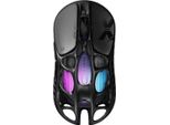 Gravastar Mercury X Pro 49 G Mouse Da Gioco Wireless, Dongle 8K, Sensore Paw 3950 Da 32.000 Dpi, Frequenza Di Polling Di 8.000 Hz, Nero