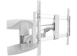 Supporto A Parete Bianco Per Monitor Tv 37-70" Completamente Regolabile, Estensibile, Girevole, Inclinabile, Ruotabile, Ultrapiatto, TOPLINE-464-W"