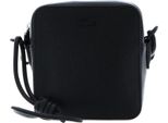 Lacoste Pelle Borsa A Tracolla Borsa Da Sera Chantaco Square Crossover Bag Noir Nero