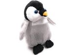 Onwomania Peluche In Tessuto Animale Pinguino Bambino Grigio 16 Cm