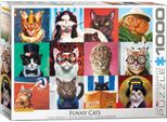 Puzzle Da 1000 Pezzi - Puzzle - Gatti Divertenti Di Lucia Heffernan + Accessori Per Puzzle